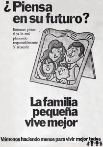 Carteles del Consejo Nacional de la Población (Conapo) a favor de las famílias pequeñas en la década de 1970 / Imagen: redes sociales