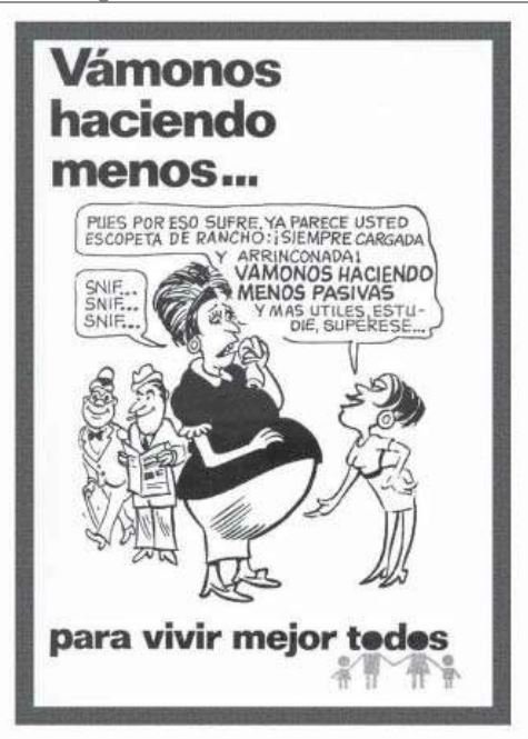 Carteles del Consejo Nacional de la Población (Conapo) a favor de las famílias pequeñas en la década de 1970 / Imagen: redes sociales