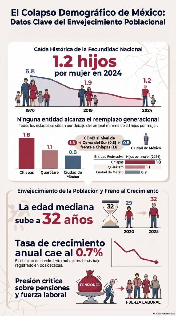 Declive demográdfico en México